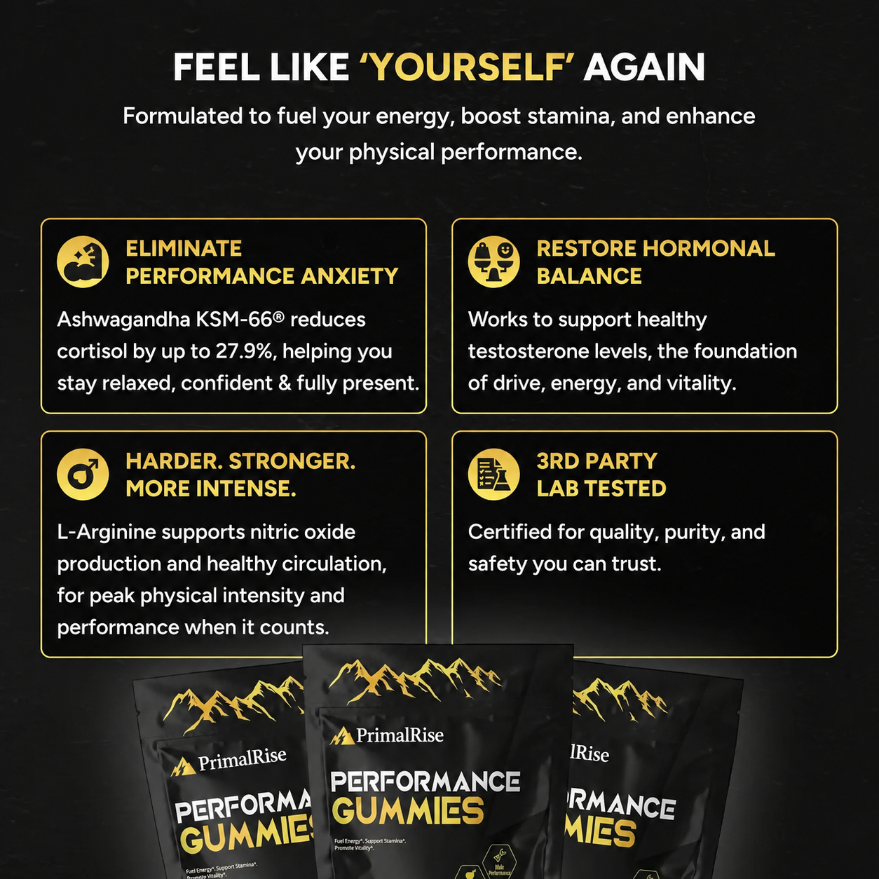 Performance Gummies. Your 6-in-1 support.
