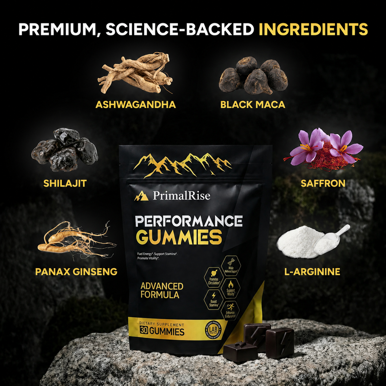 Performance Gummies. Your 6-in-1 support.